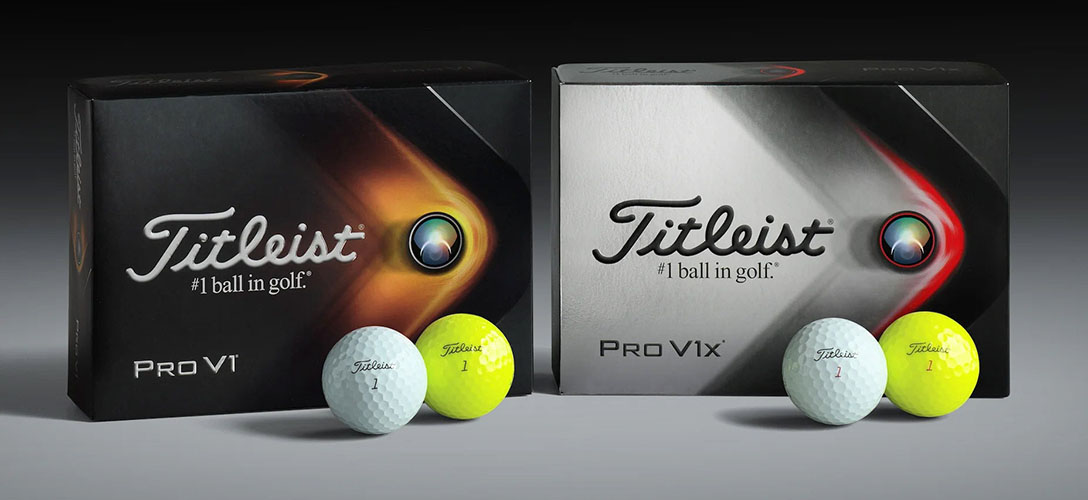 Srovnání golfových míčků Titleist Pro V1 vs. Pro V1x
